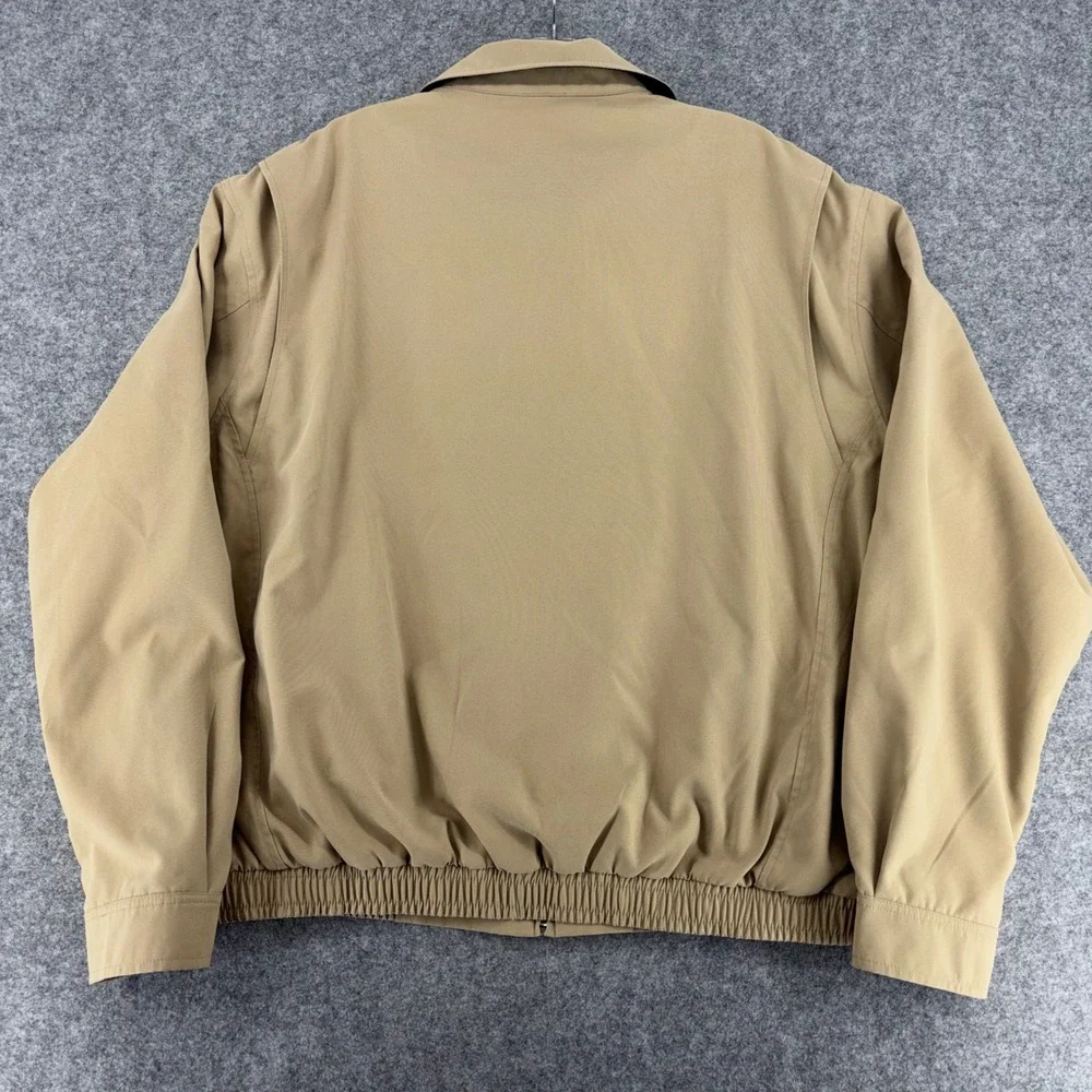 VTG Ralph Lauren Men XL Khaki Bi-Swing Windbreaker Harrington Jacket Pony Y2K